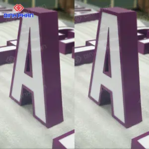 Chữ inox mặt mica hút nổi