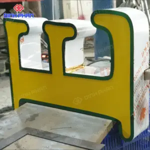 Chữ inox mặt mica hút nổi