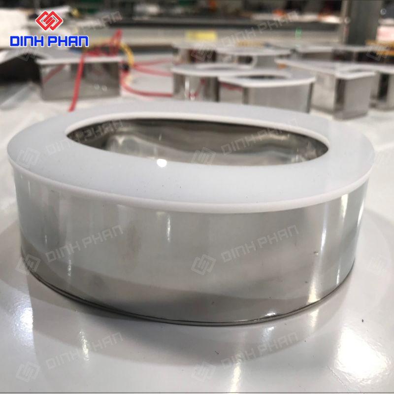 Chữ inox mặt mica hút nổi