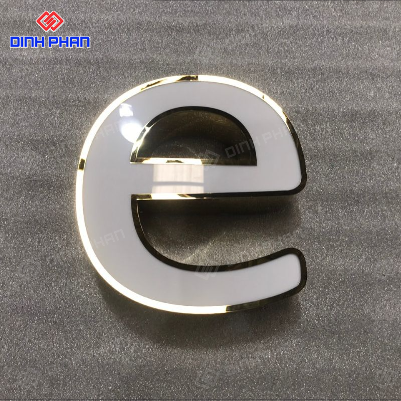 Chữ inox mặt mica hút nổi