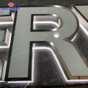 Chữ inox mặt mica hút nổi