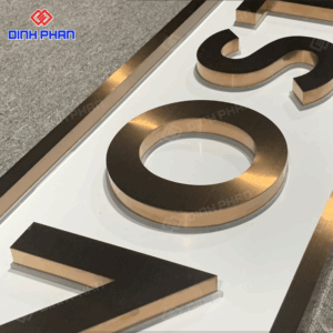 Báo giá chữ inox màu chất lượng, làm chữ inox màu