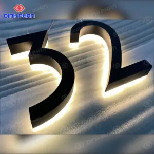 Chữ inox sơn hấp nhiệt