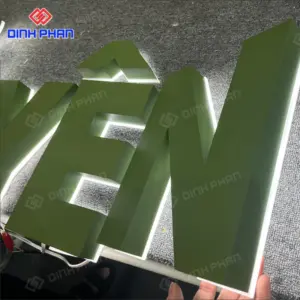 Chữ inox sơn hấp nhiệt