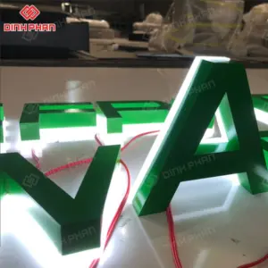 Chữ inox sơn hấp nhiệt