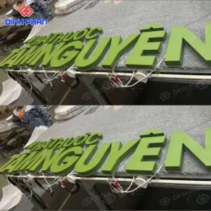 Chữ inox sơn hấp nhiệt