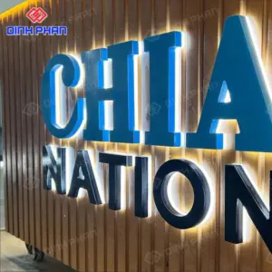 Gia công chữ inox sơn hấp nhiệt giá rẻ TPHCM