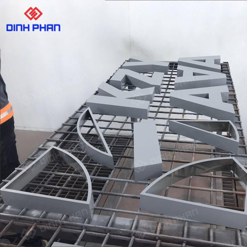 Chữ inox sơn hấp nhiệt