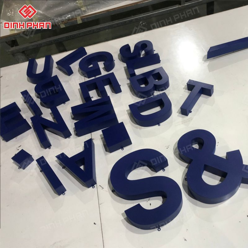 Chữ inox sơn hấp nhiệt
