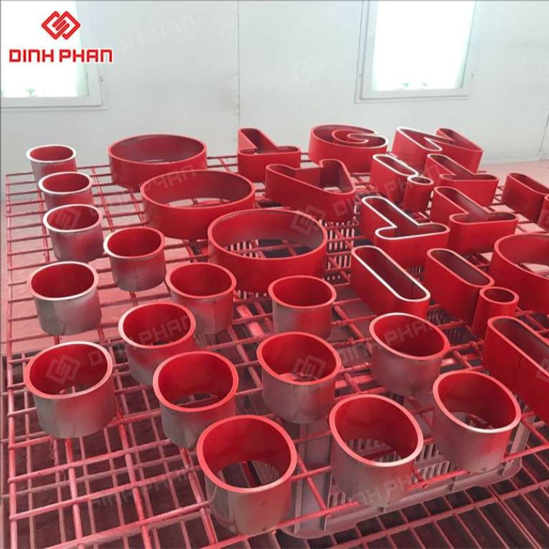 Chữ inox sơn hấp nhiệt