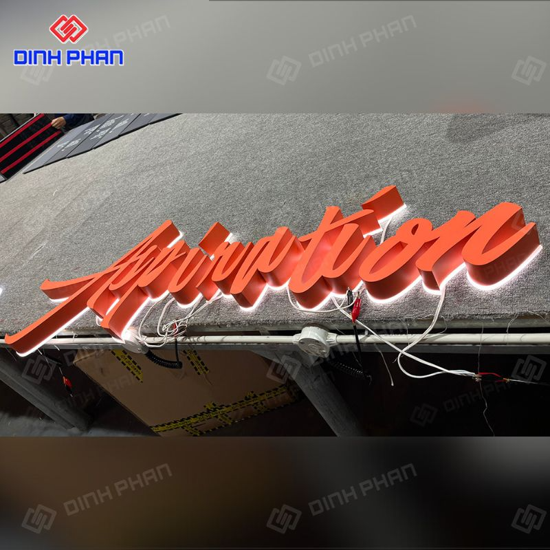 Chữ inox sơn hấp nhiệt