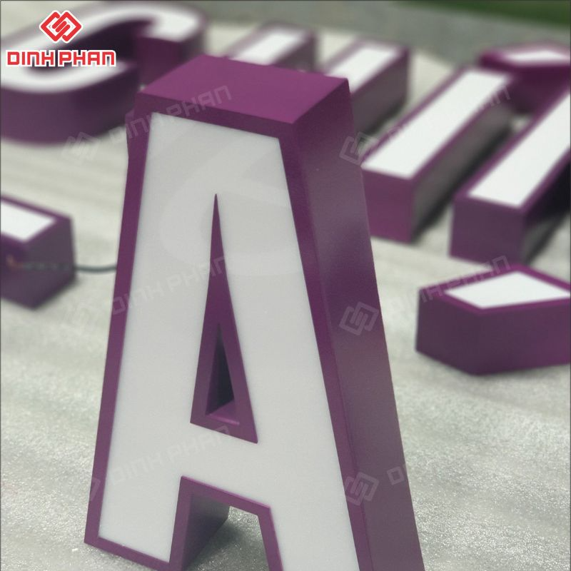 Chữ inox sơn hấp nhiệt