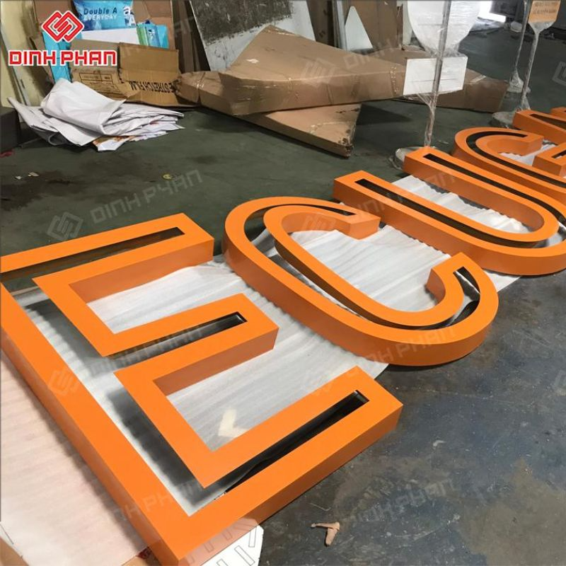 Chữ inox sơn tĩnh điện