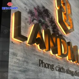 Chữ inox vàng đồng