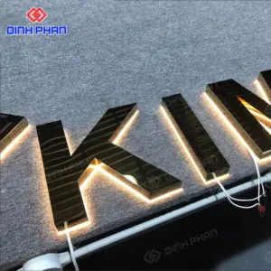 Chữ inox vàng đồng