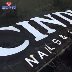 Chữ mica chân Fomex