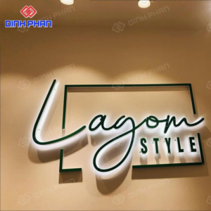 Chữ mica dán tường