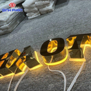 Chữ mica dán tường