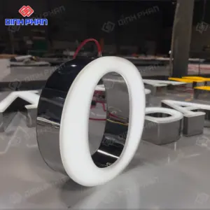 Chữ mica đèn led
