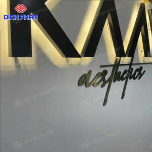 Chữ mica không viền