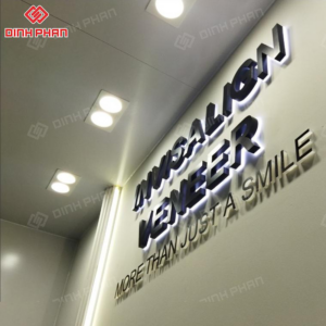 Chữ mica không viền