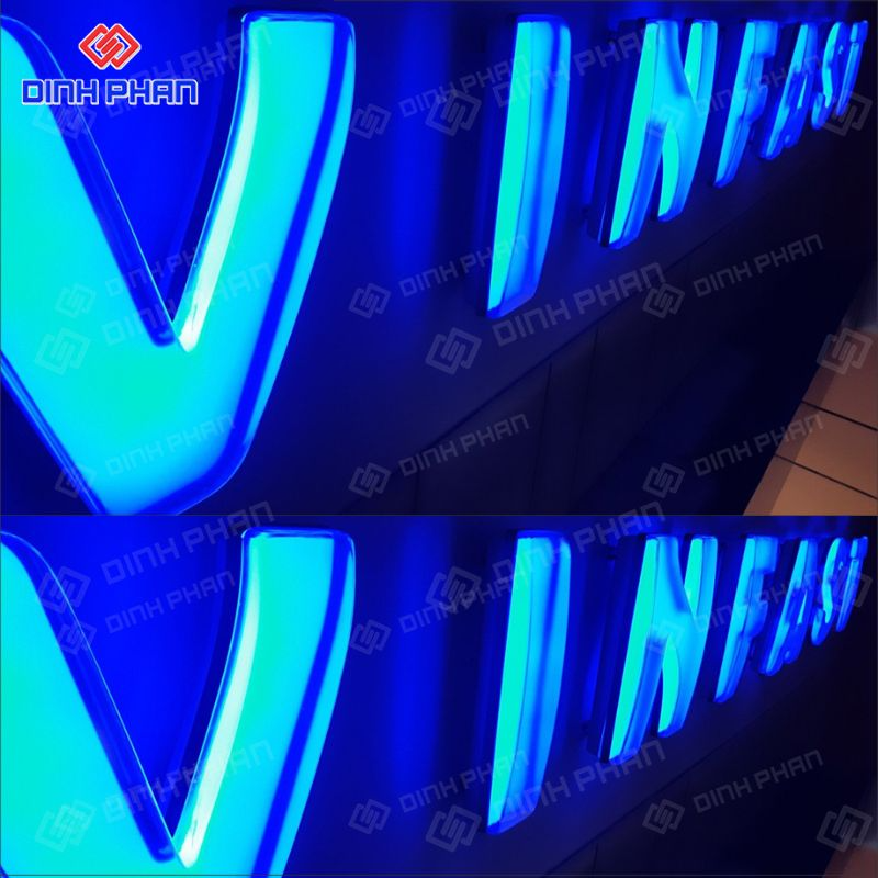 Chữ Mica mạ Crom