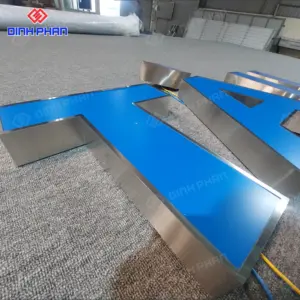 Chữ mica lọng viền inox