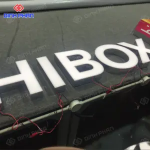 Chữ mica lọng viền inox