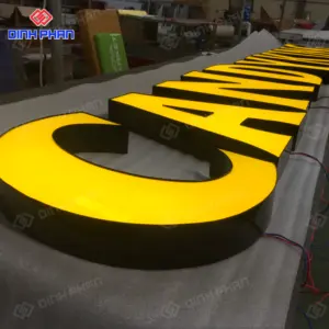 Chữ nhôm có gờ