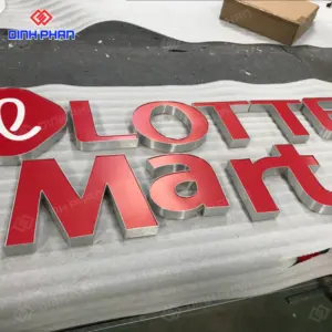 Chữ nhôm có gờ