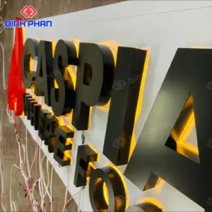 Chữ nhôm không gờ