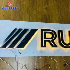 Chữ nhôm không gờ