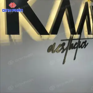 Chữ nhôm không gờ