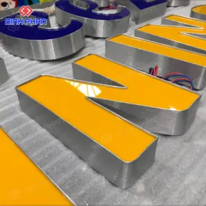 Chữ nhôm trắng xước