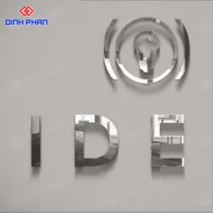 Chữ alu trắng gương