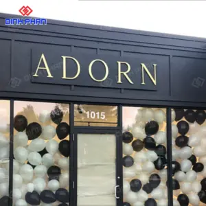 Chữ alu vàng xước