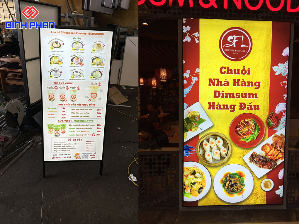 Cách dán chữ biển quảng cáo