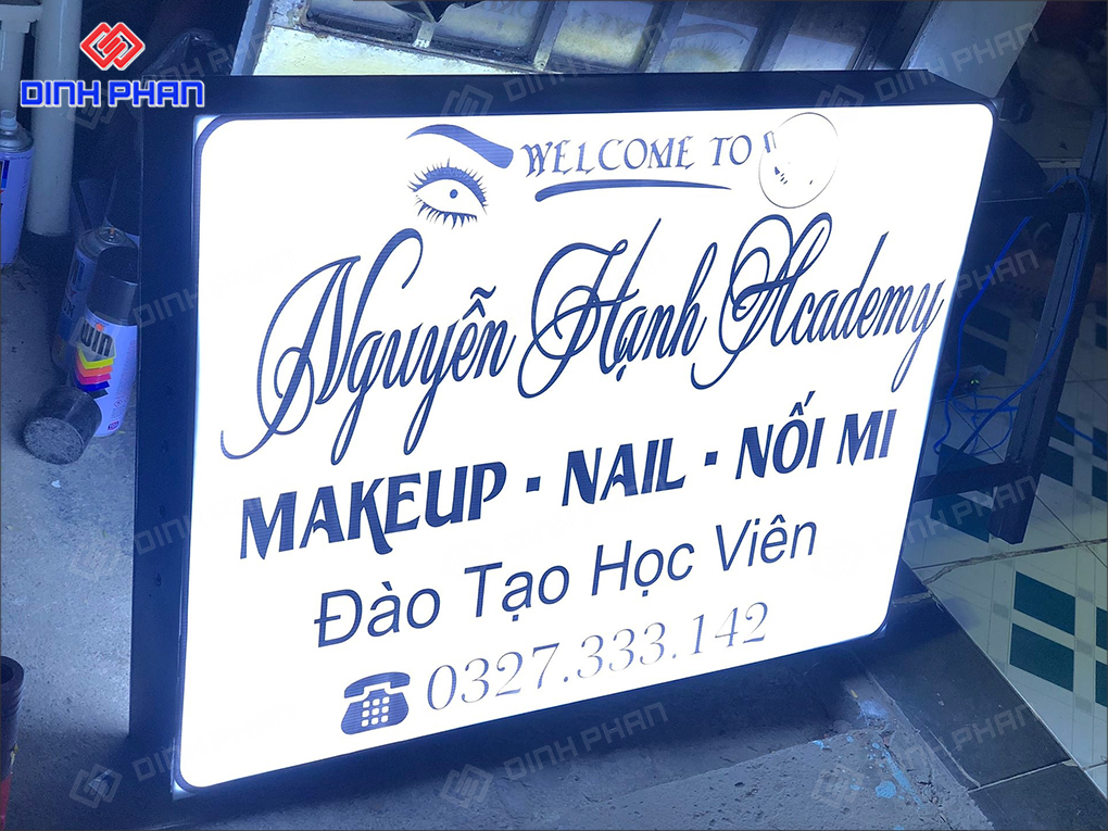 Cách dán chữ biển quảng cáo