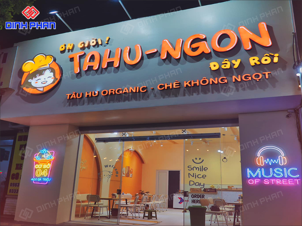 Cách dán chữ biển quảng cáo