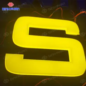 Chữ nổi mica đèn led