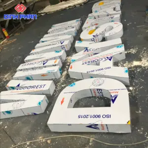 Bảng hiệu alu chữ nổi