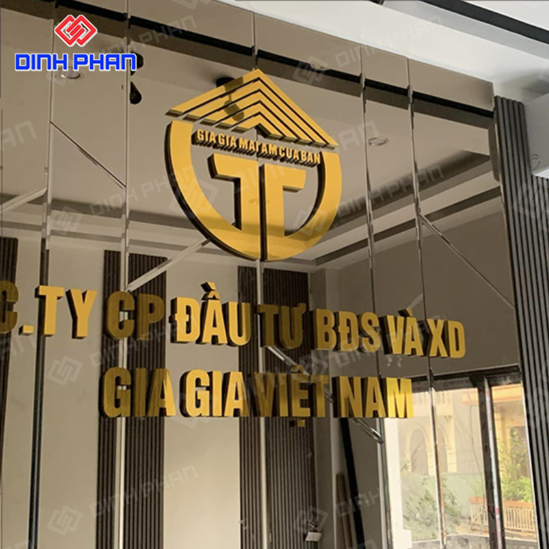 Biển Alu chữ nổi