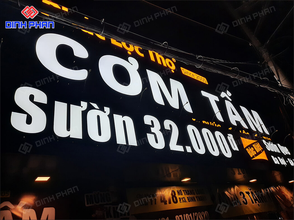 Các loại chữ nổi phổ biến