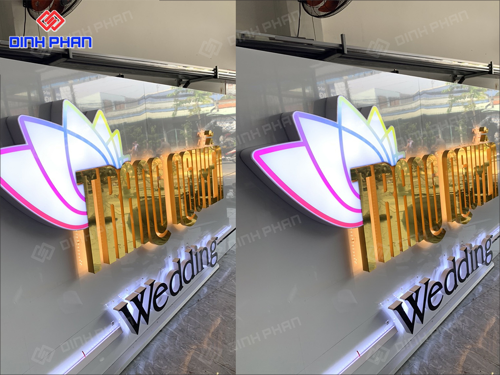 Giá bảng hiệu chữ nổi đèn LED