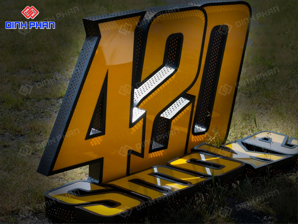 Giá bảng hiệu chữ nổi đèn LED