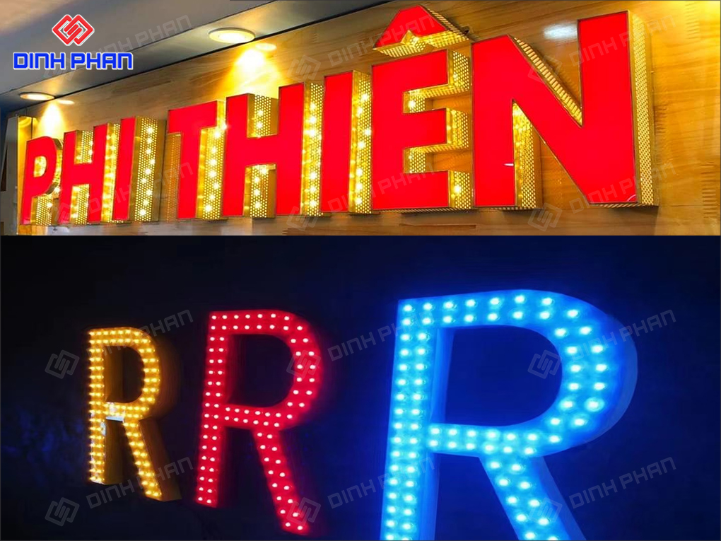 Giá bảng hiệu chữ nổi đèn LED
