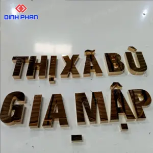 Gia công chữ nổi inox