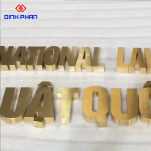Gia công chữ nổi inox