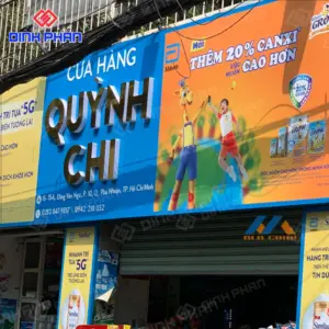Bảng hiệu hộp đèn chữ nổi