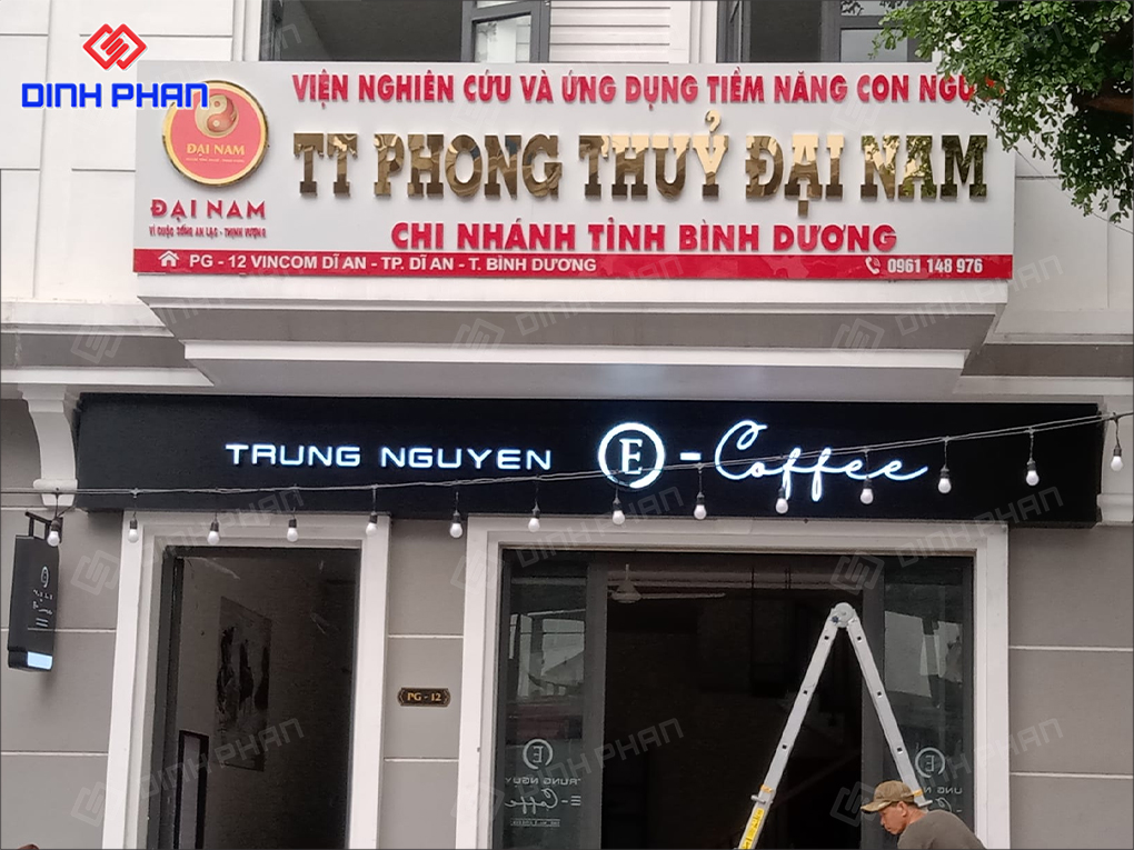 Biển quảng cáo alu chữ nổi